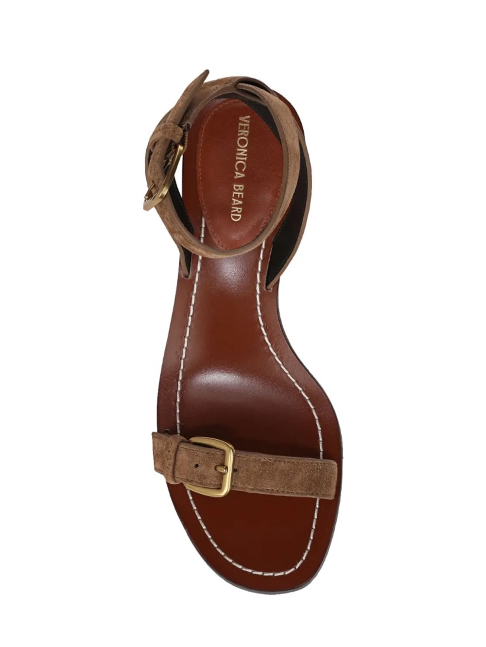 New Veronica Beard Elia Ankle Strap Sandal Hazelwood Sz 8.5 - Picture 2 of 13